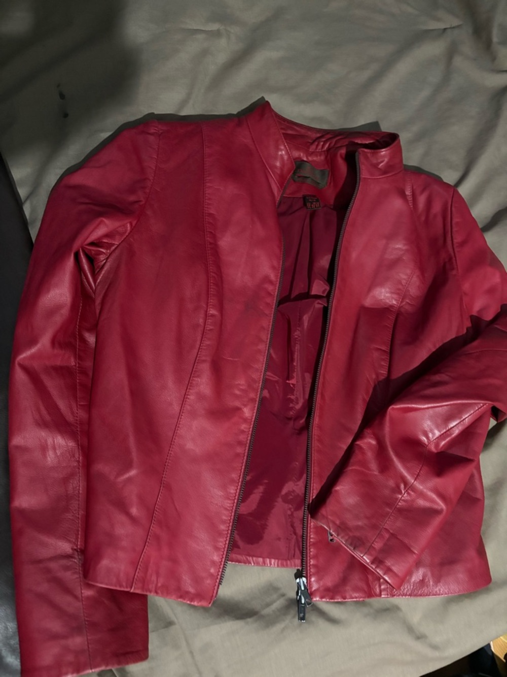 Danier Leather Vintage Leather Zip Jacket